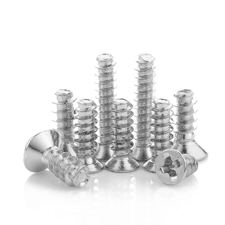 1000pcs/bag M1.2 M1.4 M1.5 M1.7 M1.8 M2 M2.3 M2.6 M3 Carbon Steel Phillips Screw Self Tapping Screw for Plastic