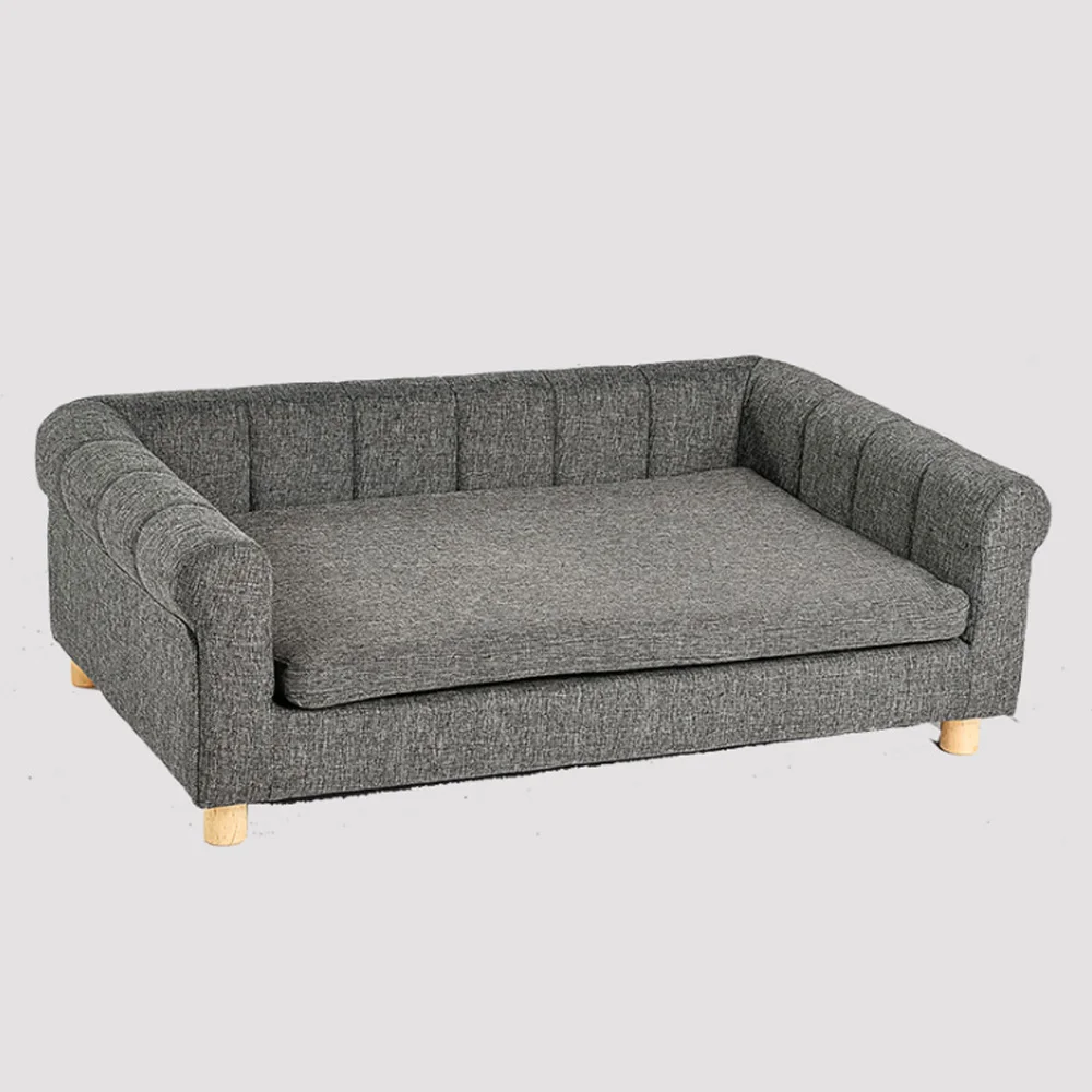 

Luxury Pet Sofa Bed In Living Room Simply Furniture Back Leisure Pet Dog And Cat Sofa Chair, Grey, blue, red, black