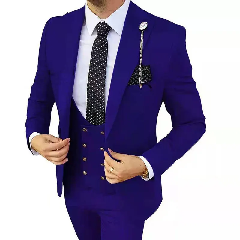 

The New 2023 Suit Men's Suit Three-piece Korean Version Slim-fit Business Best Man Dress Groom Wedding Men's Wear