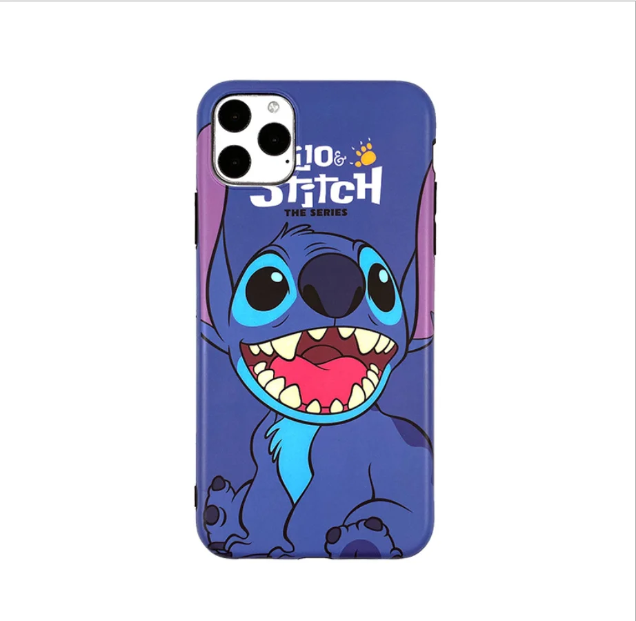 

for iPhone 11 Pro Max 11 X Xsmax 7 8 Cartoon Gel Protective Stitch Polish Purple Soft Case, Blue