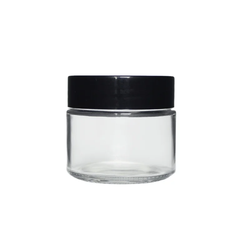 

100ml 200ml 280ml Airtight Round Storage Bottle Glass Jar With Lid for Jam Spice Food, Clear glass jar