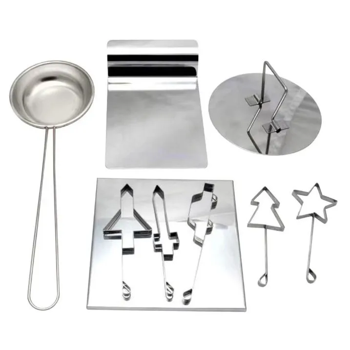 

Korean TV series Squid Game Stainless Steel Five-Pointed Star Candy Mould Sugar Cookie Chocolate Mold, Silver