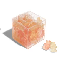 

2*2*2''Home Storage Clear Wedding Party Favor Square Cube Home Storage Plastic Gift Packaging Acrylic Candy Box With lid