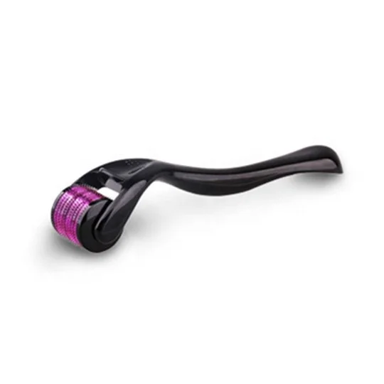 

Black handle purple 2-3mm wheel Microneedle Roller Cosmetic Tool 540 Microneedle Roller