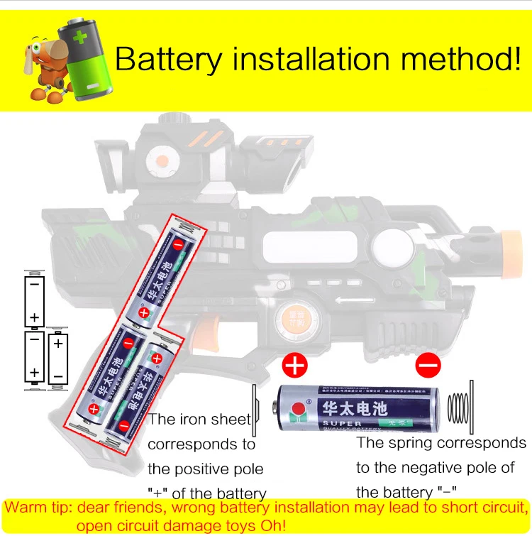 Customizable Peashooter Plastic Gun Toys Sound Light Vibration Gun Boy