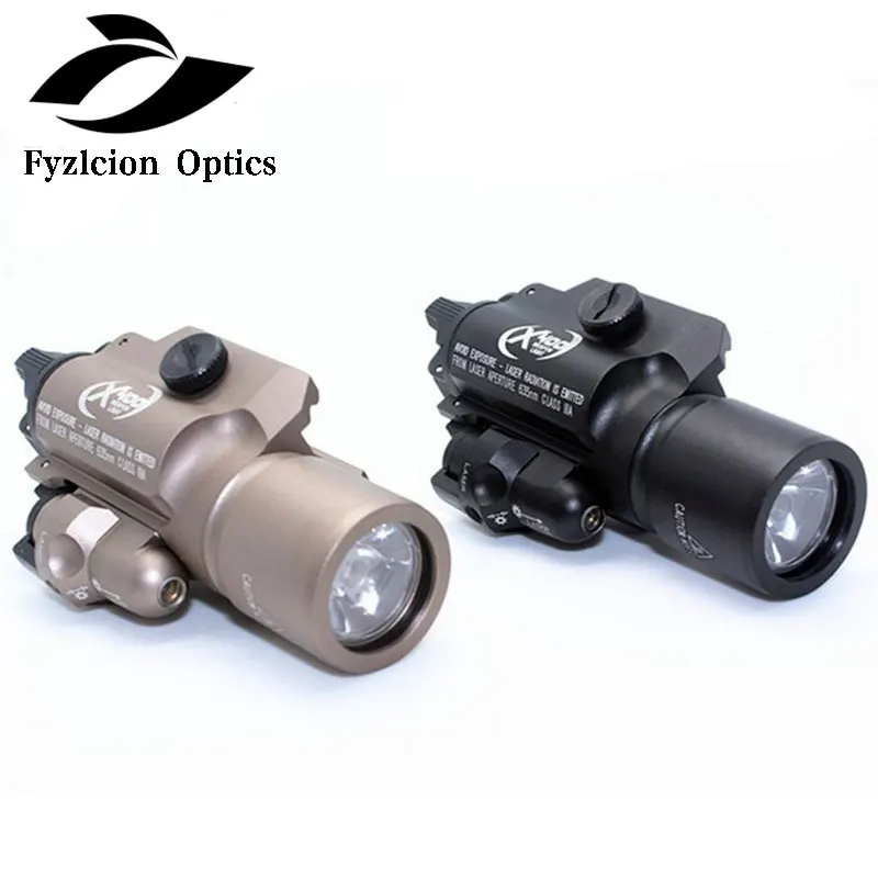 

CQC Tactical X400 Weapon Light With Red Laser LED Pistol Gun Flashlight Airsoft Paintball Hunting Shooting Light