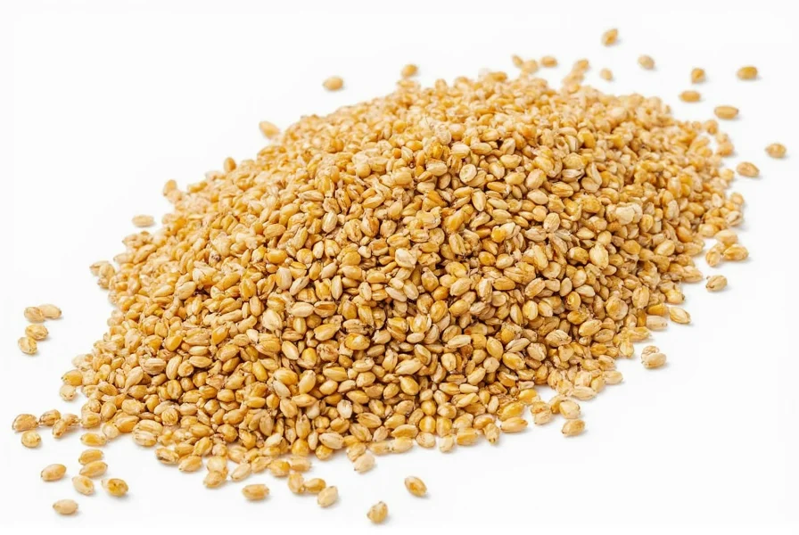 Various sesame products including seeds, oil, and tahini on kitchen counter