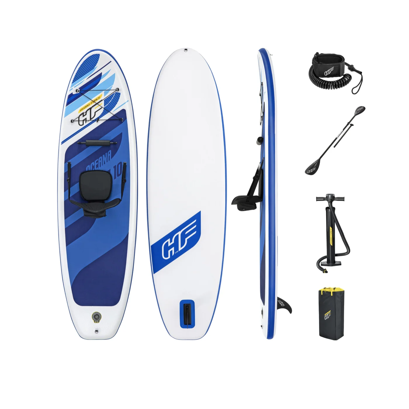 

Bestway 65350 Hydro Force Rip Tide Sup board Stand-up Paddle boards board outdoors with hand pump, As pictures