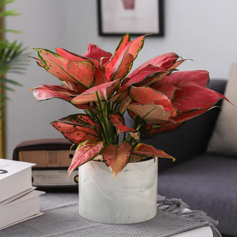 

clay sublimation home garden wholesale modern small ceramic marble korean artificial flower pot for plants flower, Multicolor