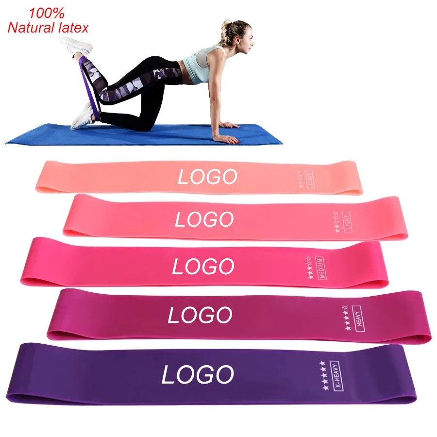 

zhl1110 Wholesale High Quality Gym Fitness Strength Natural Exercise Latex Loop Workout Resistance Band Sets For Men Women, Colourful