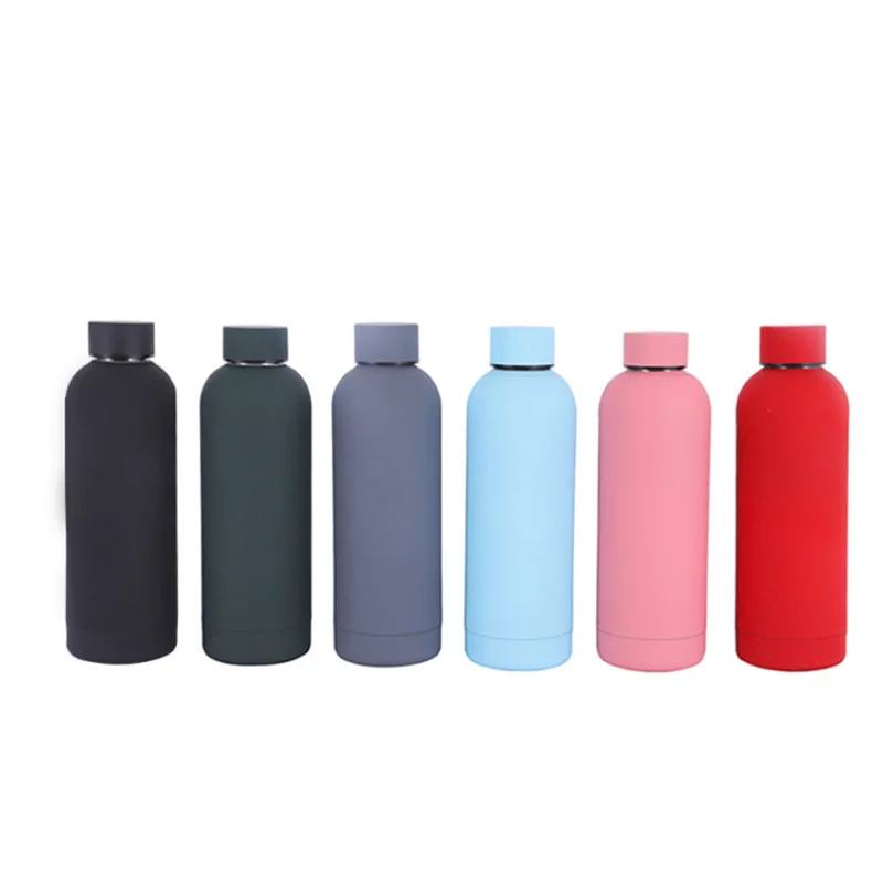 

Customized steel water bottle 750ml double insulated stainless water bottles, Black, red, blue, green, grey, pink