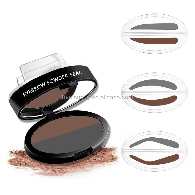 

Custom your logo foundation thrush eyebrow stamp private label long lasting Light brown eyebrow powder stamps