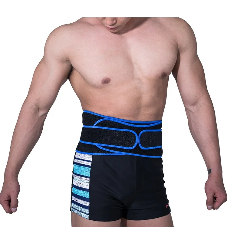 

Double Layer Adjustable Sports Sweat Belt, Hot Sale Waist Trimmer Slimming Belt Polyester Y-1135, Black + blue, black + red