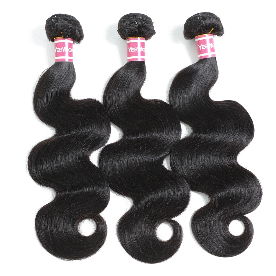 Top Selling 36 38 40 Inch Peruvian Human Remy Hair Cuticle Aligned Bundle Extension Natural Body Wave Hair Bundles Double Drawn