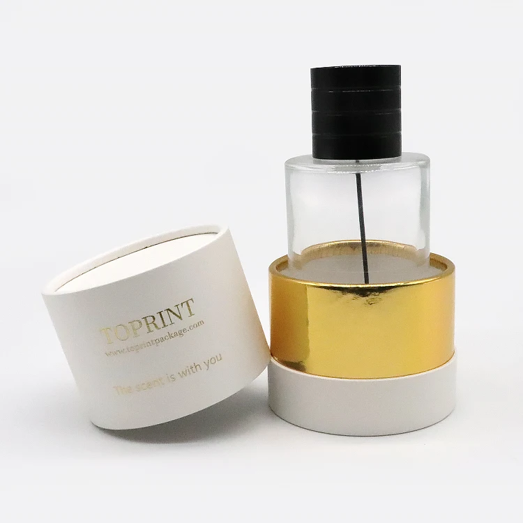 
Custom Printed Eco Friendly Skincare Perfume Bottle 100Ml Packaging Kraft Cylinder Gift Paper Tube Package 