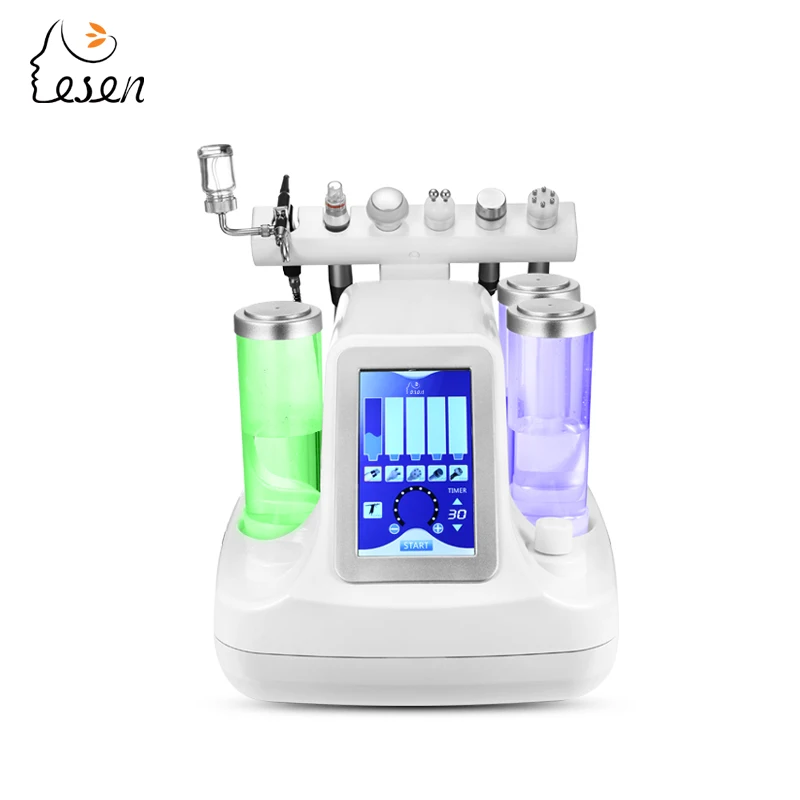 

Newest 6 IN 1 Salon Use Facial Hydro Machine /professional portable aqua peel spa hydra Diamond Peeling Machine