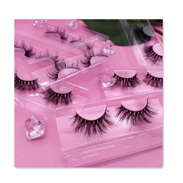 

3D Mink lashes 25mm mink eyelash with customized package eyelashes vendor, Natural black
