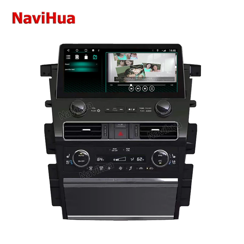 

Navihua Android Car Multimedia System DVD Player GPS Navigation For Nissan Patrol Infiniti QX80 2015 2020 Car DVD Player Auto