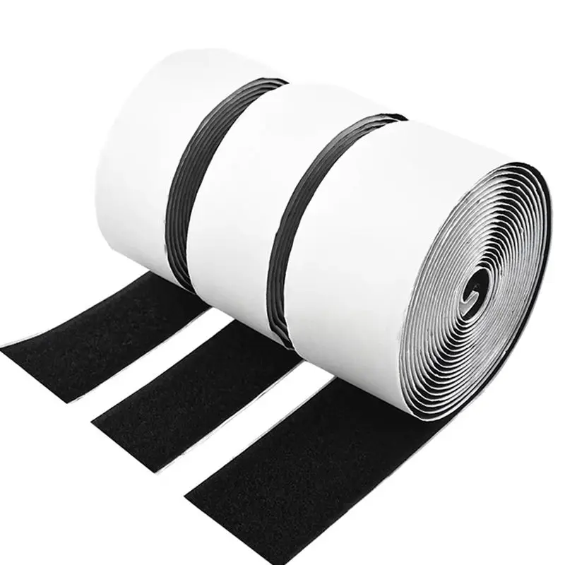 Strong Adhesive Fastener Tape Velcroes Strip Nylon Fabrics Adhesive 100% Nylon Velcroes Self-adhesive Hook and Loop Tape Roll