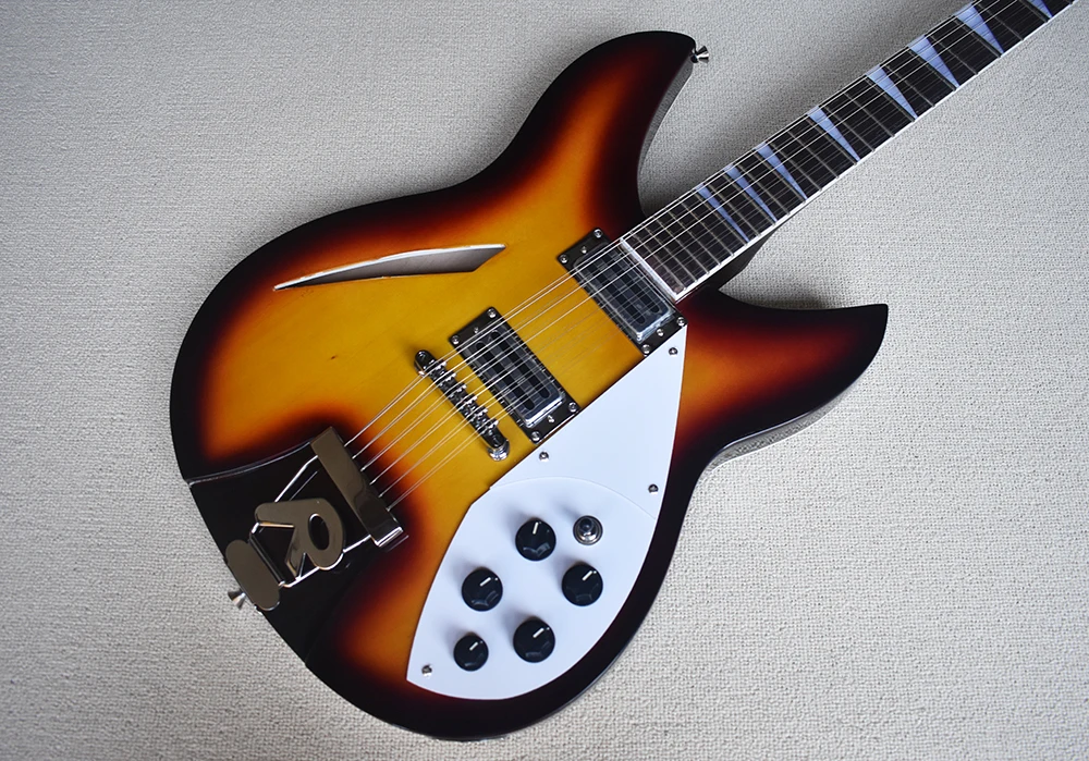 Flyoung Best Selling Semi Hollow Maple Body 12 Strings Electric Guitar