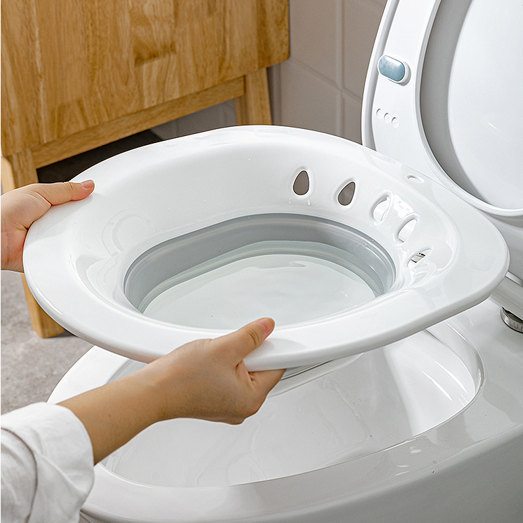 

Hygienic Folding Yoni V Steam Bath Seat Portable, White