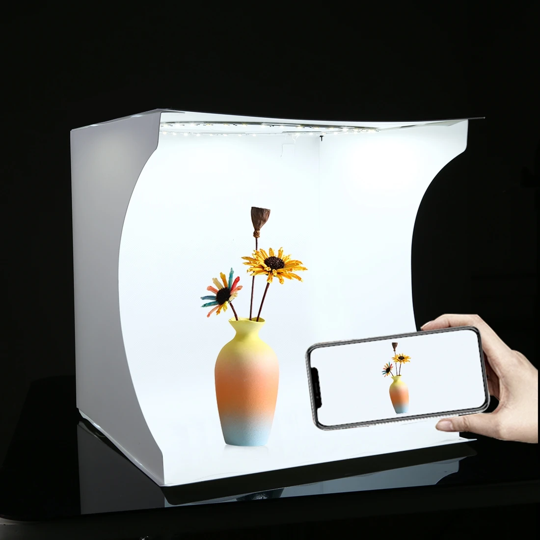 

New Factory Price 30cm Folding Portable Ring Light Photo Lighting Studio Photography Box