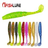 

Fishing lure supplier 15 Pcs/bag 50mm 1g Soft Bait Small T Tail Fish Artificial Fishing Lures