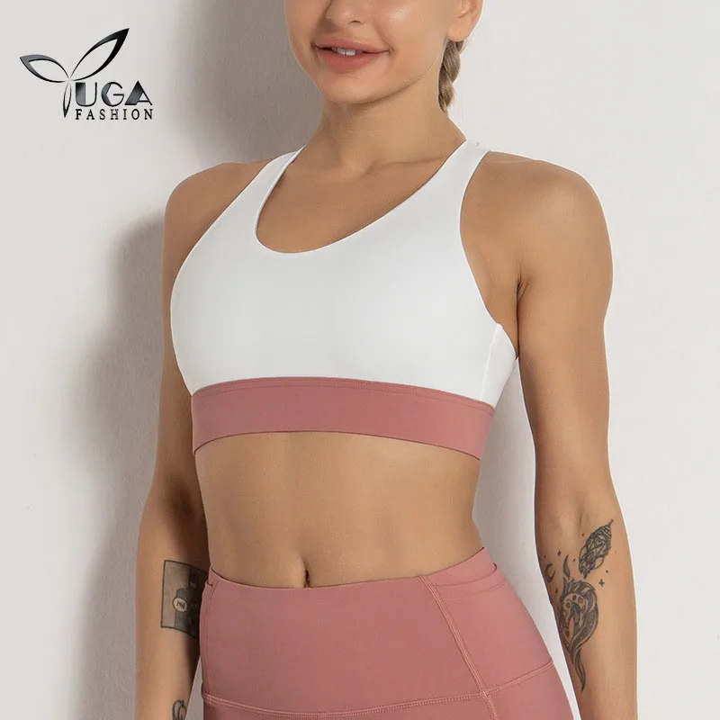 

Oem Custom Brand Ladies Cross Back Sexy Yoga Bra High Support Fitness Sports Bra, Customized colors
