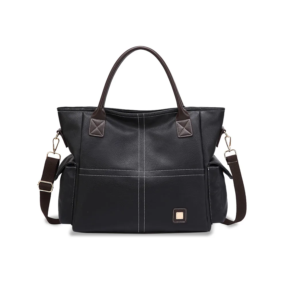 

2021 PU leather Women Large Capacity Shoulder Bag Ladies Soft Top-Handle Bag Satchel women Handbag, Picture