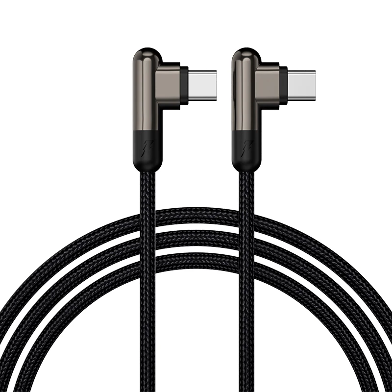 

L Shape 90 Degree Gaming Type C PD Fast Charging Cable