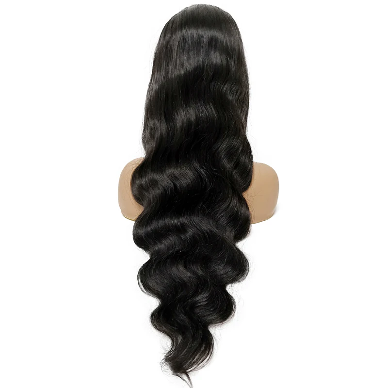 

Brazilian Body Wave Lace Front Wig Glueless Lace Wig 150 180 250 Density Remy Hair Lace Front Human Hair Wigs for Black Women, Natural color lace wig