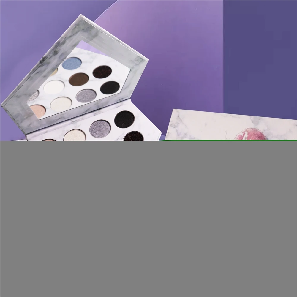

wholesale marble diamond shape eyeshadow palette private label, 11 colors