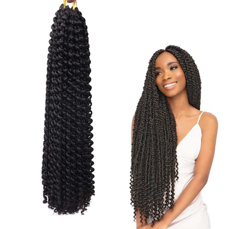 

Passion Twist Hair Crochet Braid Extensions Water Wave Synthetic Crotchet Braids Spring Braiding Hair Synthetic Hair Extension