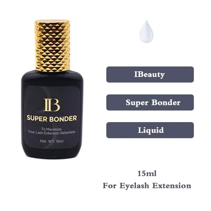 

Hot Sale Ib Super Bonder 15ml Korea Eyelash Extensions Adhesive Private Label Eyelash Glue Super Bonder