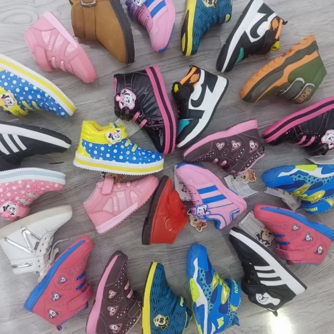 

Wholesale Light Weight Sneakers Casual Running Sports Breathable Kids Shoes Second Hand Shoes, Multi-color
