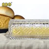 19YRS Glass-Focused History Ship look elegant transparent glass snack biscuit bowl plate with lid handle butter dish