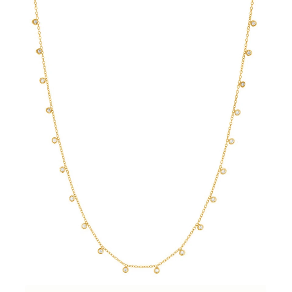 

jewelry silver wholesale 14k gold vermeil fashion necklace classic 925 sterling silver champagne necklace