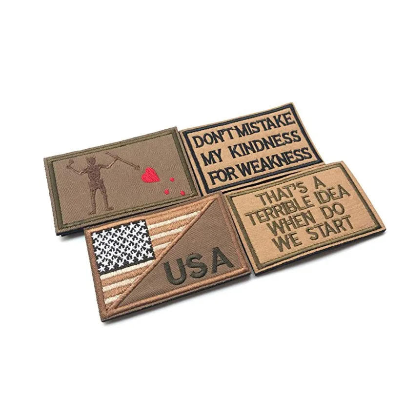 

Tactical Embroidery Patches Military Patches Full Embroidered Patch, Grey