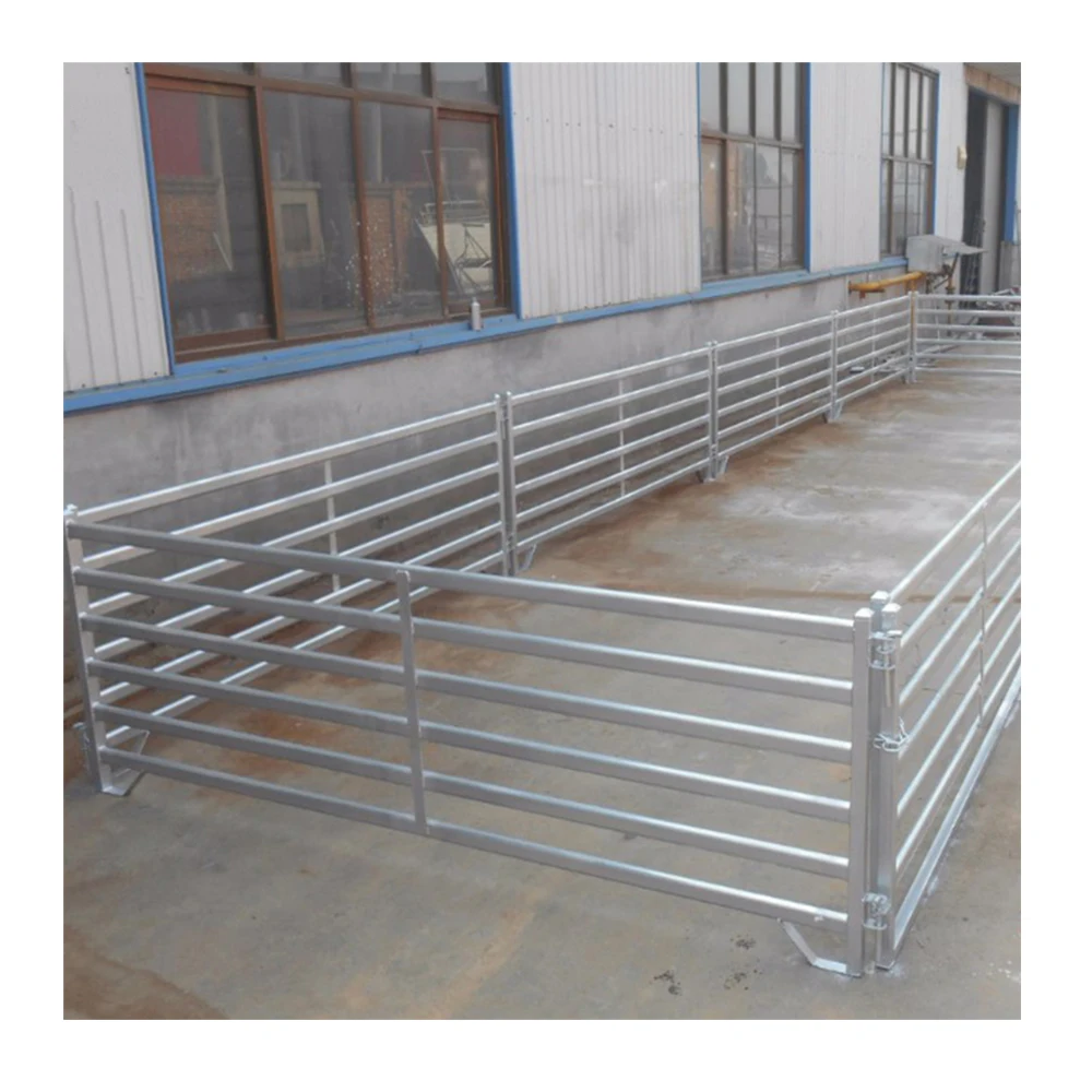 

Heavy duty portable galvanized pipe used horse corral panels