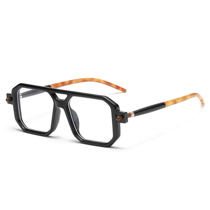 

Luxury designer cheapest mens women glasses uv400 sunglasses anti blue light optical rectangle metal frame spectacles Gafas De