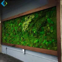 

Artificial Moss Turf Green Grass Wall For Window Decoration Tropical Rainforest Engineering Materials S11028