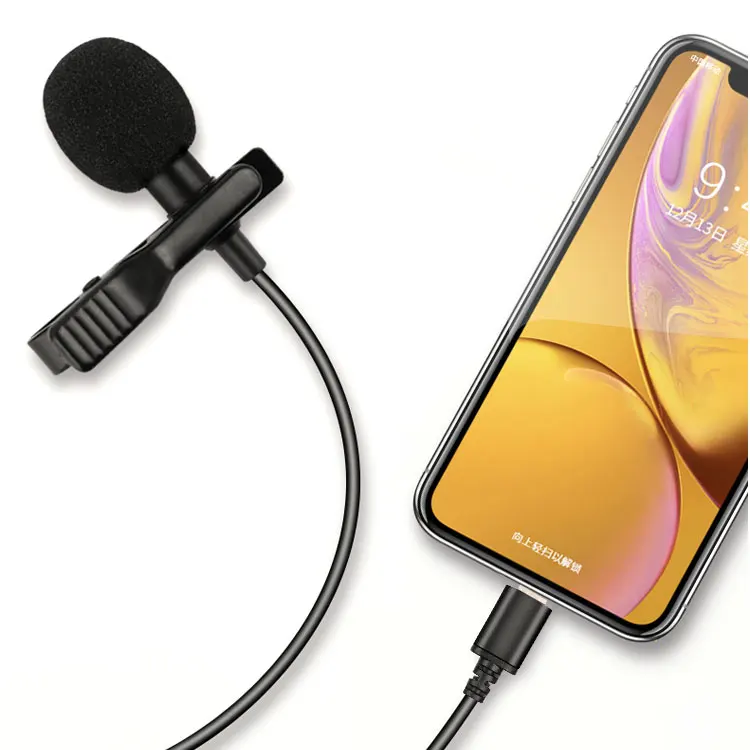 

OEM Factory Pro Microphone Micro Microfone Lapela Mini Collar Lavalier Lapel Microphone Tie Clip Microphone Micro Cravate
