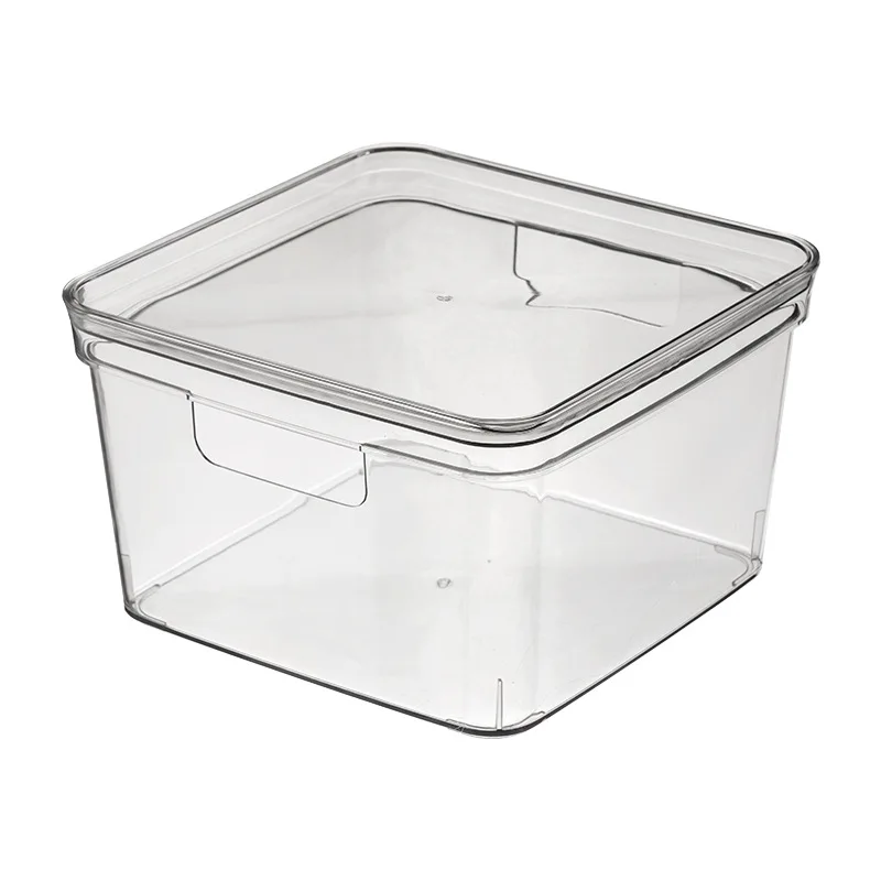 

Transparent storage box with lid bedroom kitchen storage box with handle simple plastic transparentPETStorage box