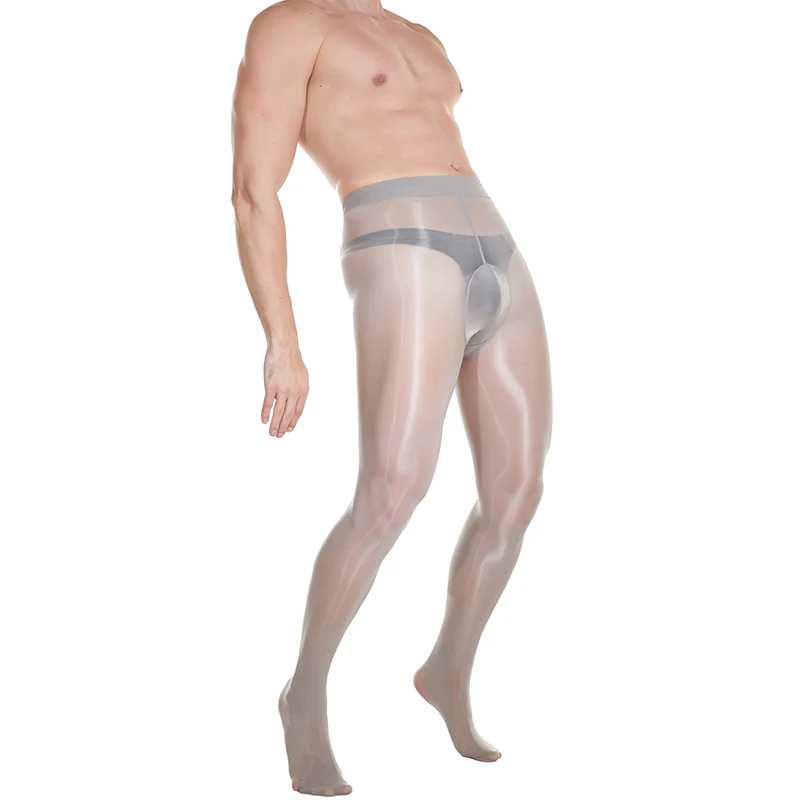 

elastic snag resistance oil shiny body stocking pantyhose sexy mens lingerie