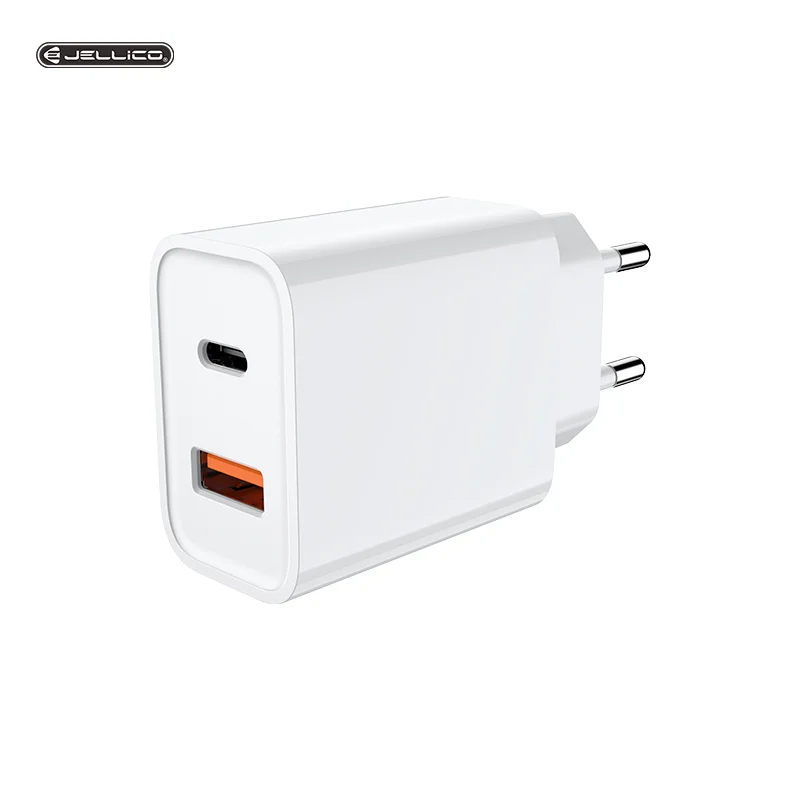 

New trending products portable phone 20w Fast charger plates dual USB charger quick charge wall charger, White