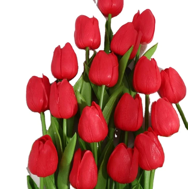 

Artificial Tulip Flowers Cheap 9m For Wedding Car Decorative wedding Rose Scrapbooking Craft Flores simulation flower head