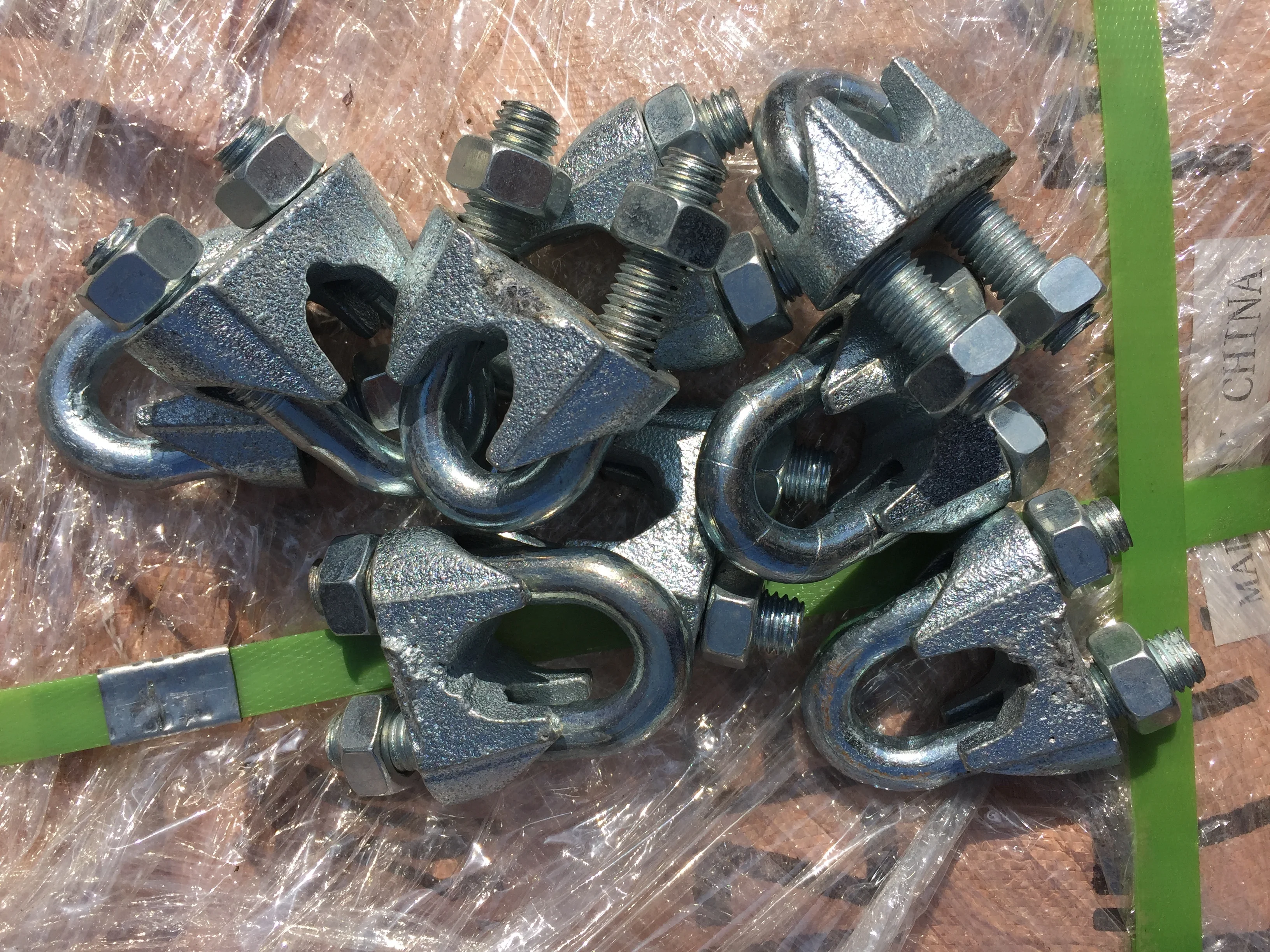 
qingdao China manufacturer zinc plated DIN741 high quality rigging casting malleable steel galvanized wire rope clip 