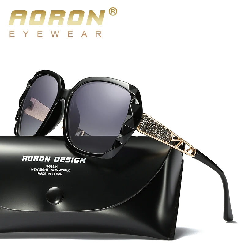 

2020 Aoron New polarizing sunglasses ladies color lens pearl style sun glasses, Picture colors