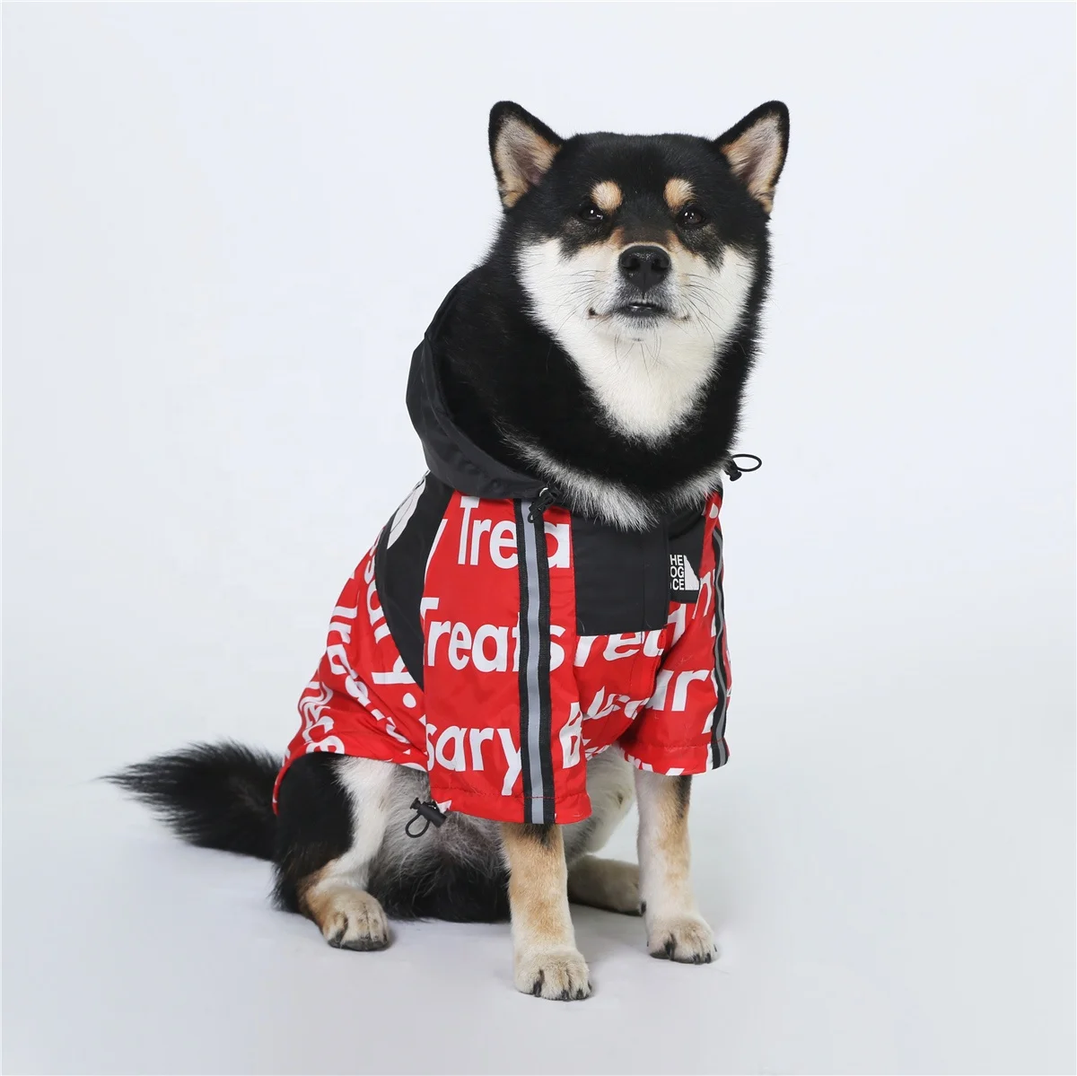 

The Manufacturer Directly Provides Tide Brand Four Seasons Pet Raincoat Clothes Two-color For Pet, Red
