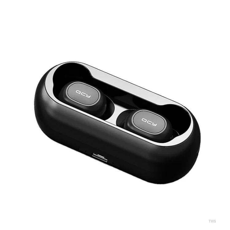 

Newest Original Youpin Qcy-t1c Tws Bt V5.0 Wireless In-ear Earphones With Charging Box Tws Earbuds Professional Earphone, Black